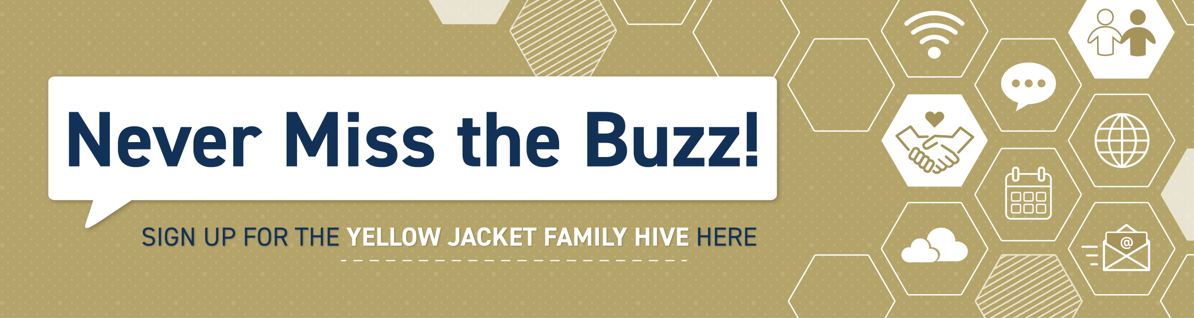 Never Miss the Buzz sign up for text messaging