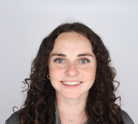 student in professional gray photo