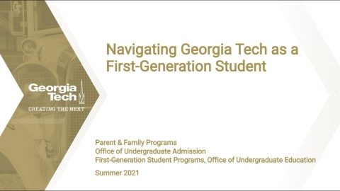 Embedded thumbnail for Navigating Georgia Tech as a First-Generation Student​