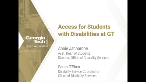 Embedded thumbnail for What&#039;s Buzzin at Georgia Tech: Office of Disability Services