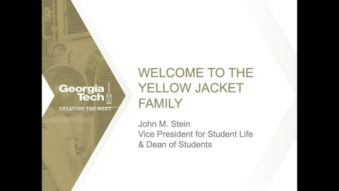 Embedded thumbnail for What&#039;s Buzzin at Georgia Tech: Welcome to the Yellow Jacket Family