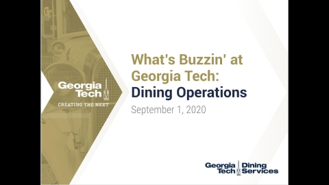 Embedded thumbnail for What&#039;s Buzzin at Georgia Tech: Dining Operations this Semester